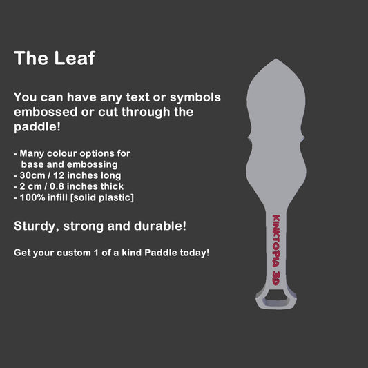 Custom Paddle - The Leaf