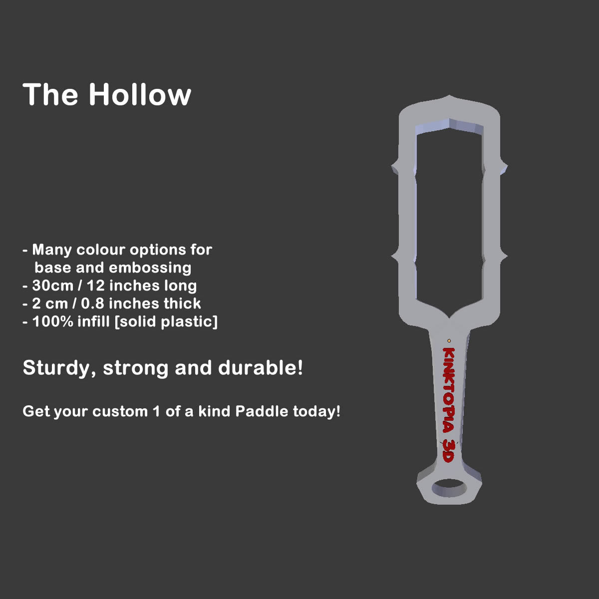 Custom Paddle - The Hollow