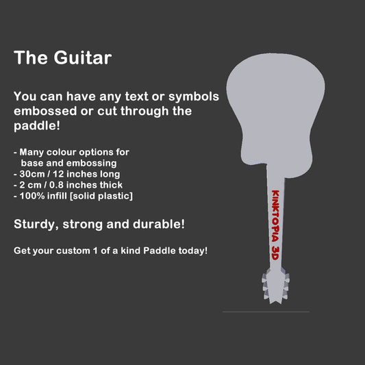 Custom Paddle - The Guitar
