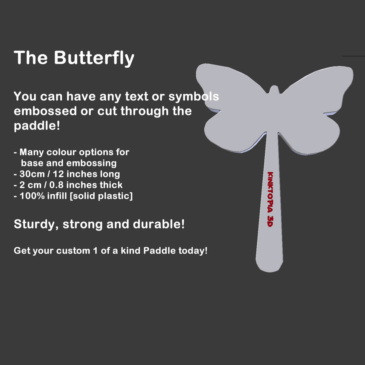 Custom Paddle - The Butterfly